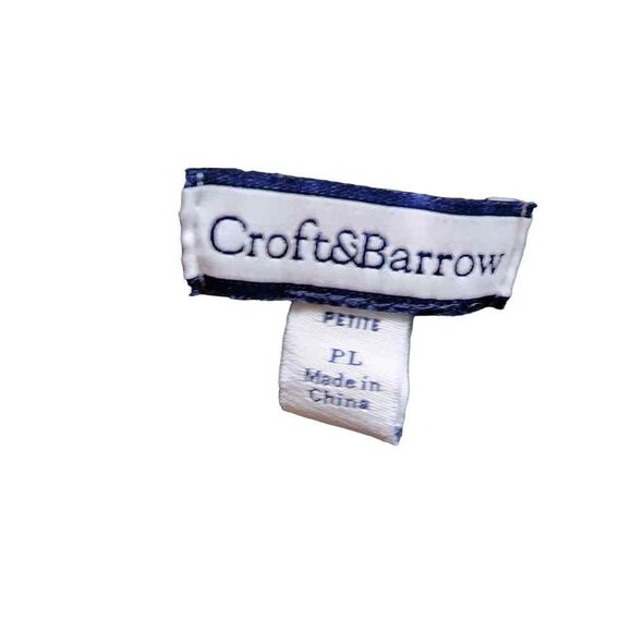 Croft and Barrow Petite Large Green Christmas Zip Up Sweater - Picture 3 of 13